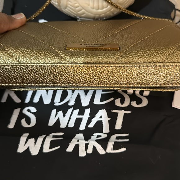 Kurt Geiger London Extra Mini Kensington Quilted Leather Wallet on a Chain - Picture 15 of 17